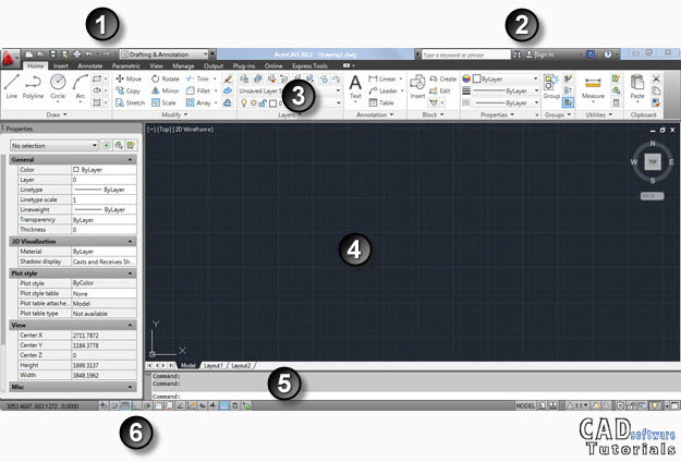 The AutoCAD Window – A Quick Overview | CAD Software Tutorials