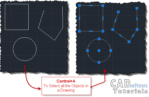 autocad-keyboard-shortcuts-Select-all-objects