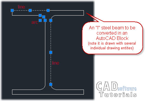 02_An-I-beam-drawn-in-AutoCAD